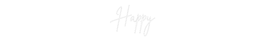 Custom Neon Sign Online Editor Happy