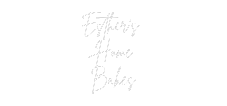 Custom Neon Sign Online Editor Esther's
Ho...