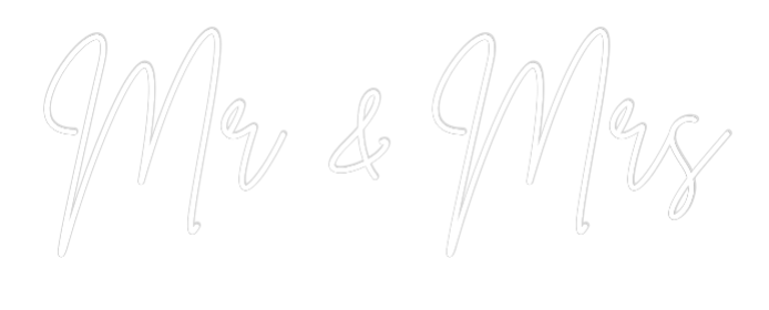 Custom Neon Sign Online Editor Mr & Mrs