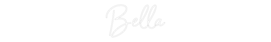 Custom Neon Sign Online Editor Bella