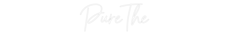 Custom Neon Sign Online Editor PureThé