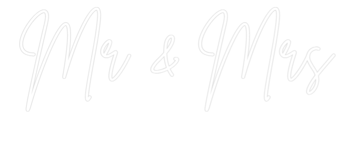 Custom Neon Sign Online Editor Mr & Mrs