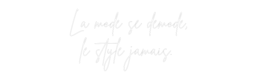 Custom Neon Sign Online Editor La mode se dé...