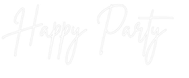 Custom Neon Sign Online Editor Happy Party