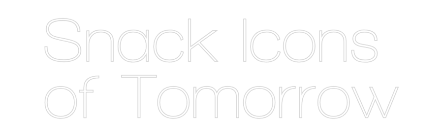 Custom Neon Sign Online Editor Snack Icons
...