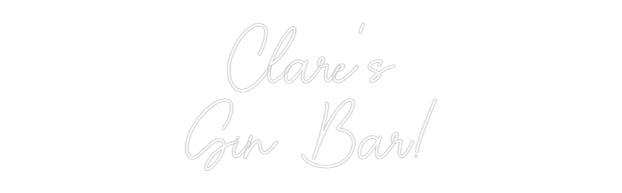 Custom Neon Sign Online Editor Clare's
Gin ...