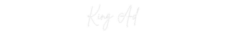 Custom Neon Sign Online Editor King Ad