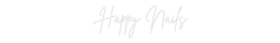 Custom Neon Sign Online Editor Happy Nails