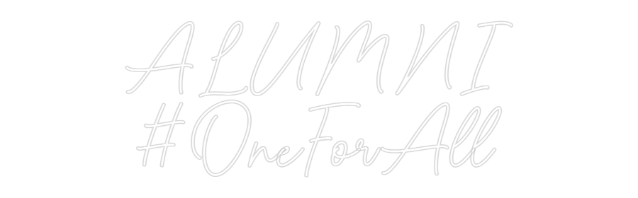 Custom Neon Sign Online Editor ALUMNI
#OneF...