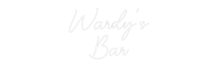 Custom Neon Sign Online Editor Wardy’s
Bar