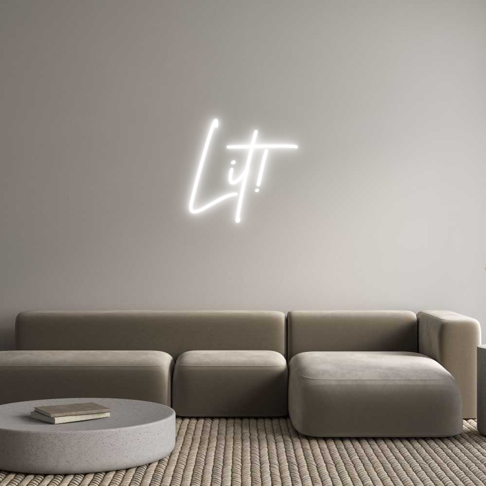 Custom Back Lit Neon Sign Online Editor Lit!