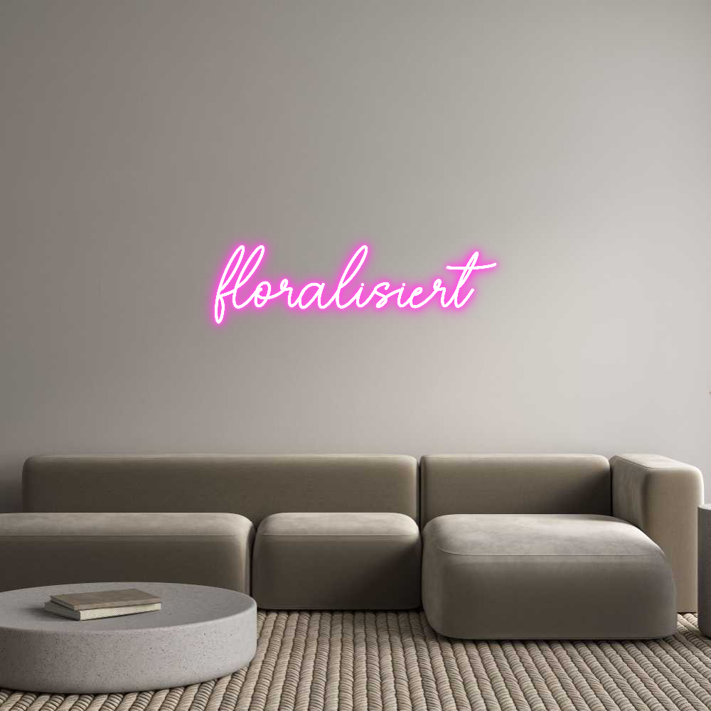 Custom Neon Sign Online Editor floralisiert