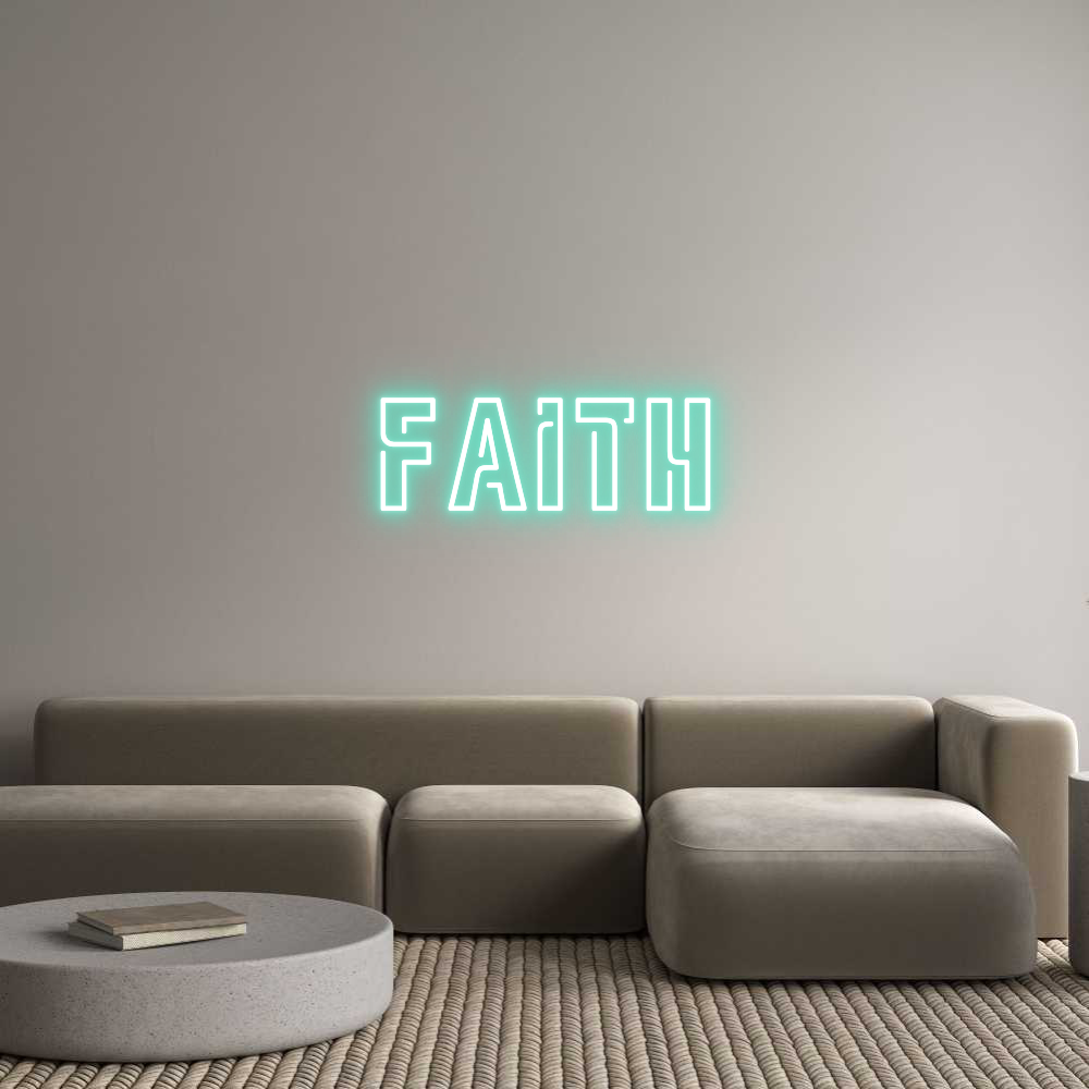 Custom Neon Sign Online Editor FAITH