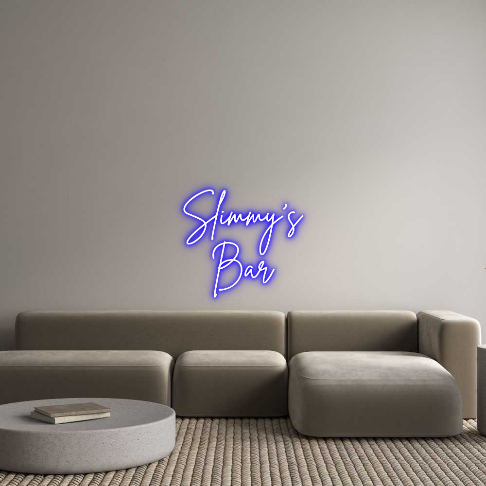 Custom Neon Sign Online Editor Slimmy's
Bar