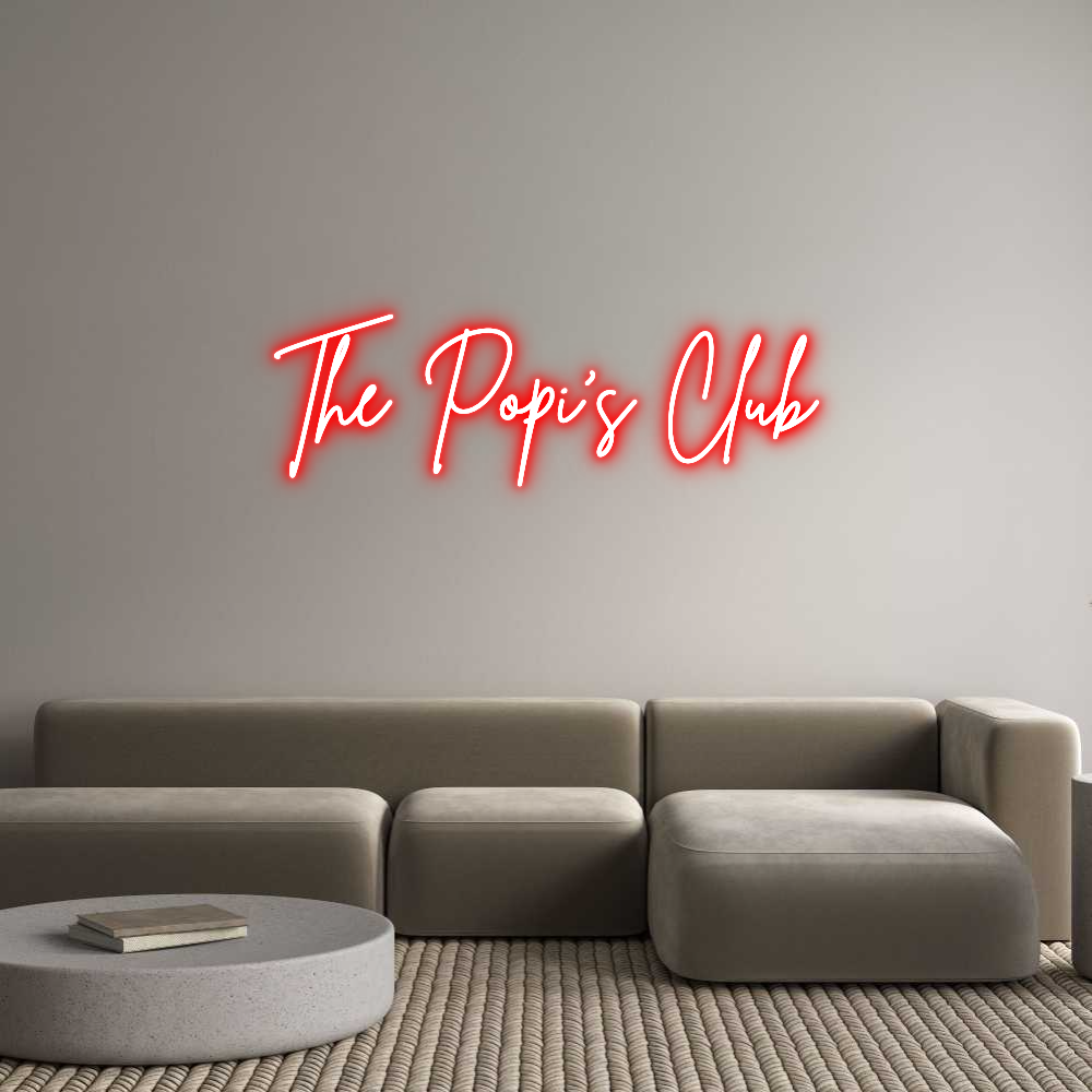 Custom Neon Sign Online Editor The Popi's Club