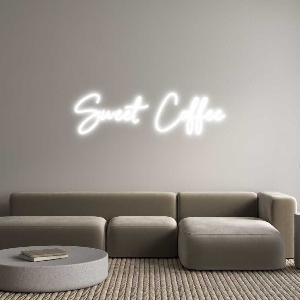 Custom Neon Sign Online Editor Sweet Coffee