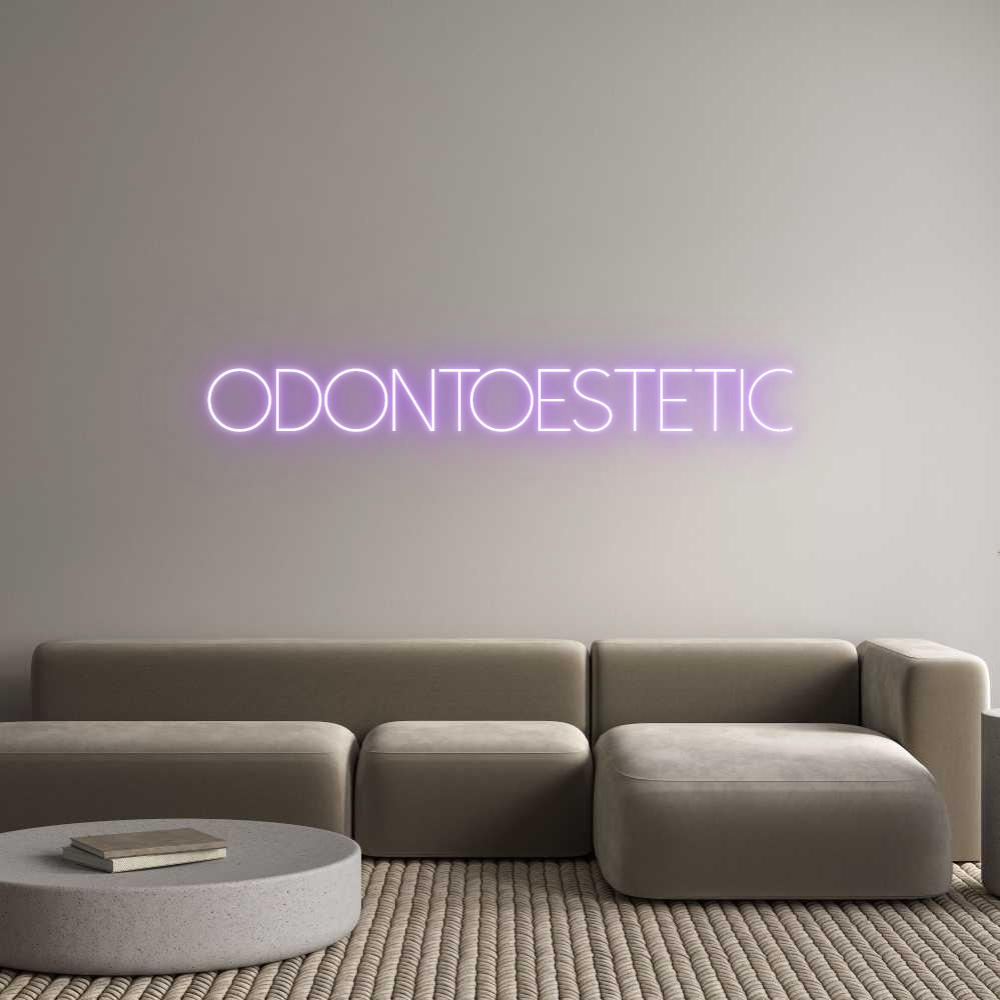 Custom Neon Sign Online Editor ODONTOESTETIC