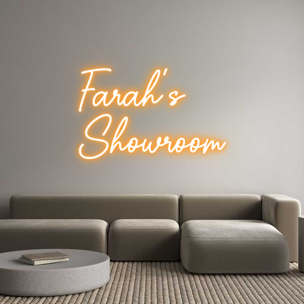 Custom Neon Sign Online Editor Farah's
Sho...