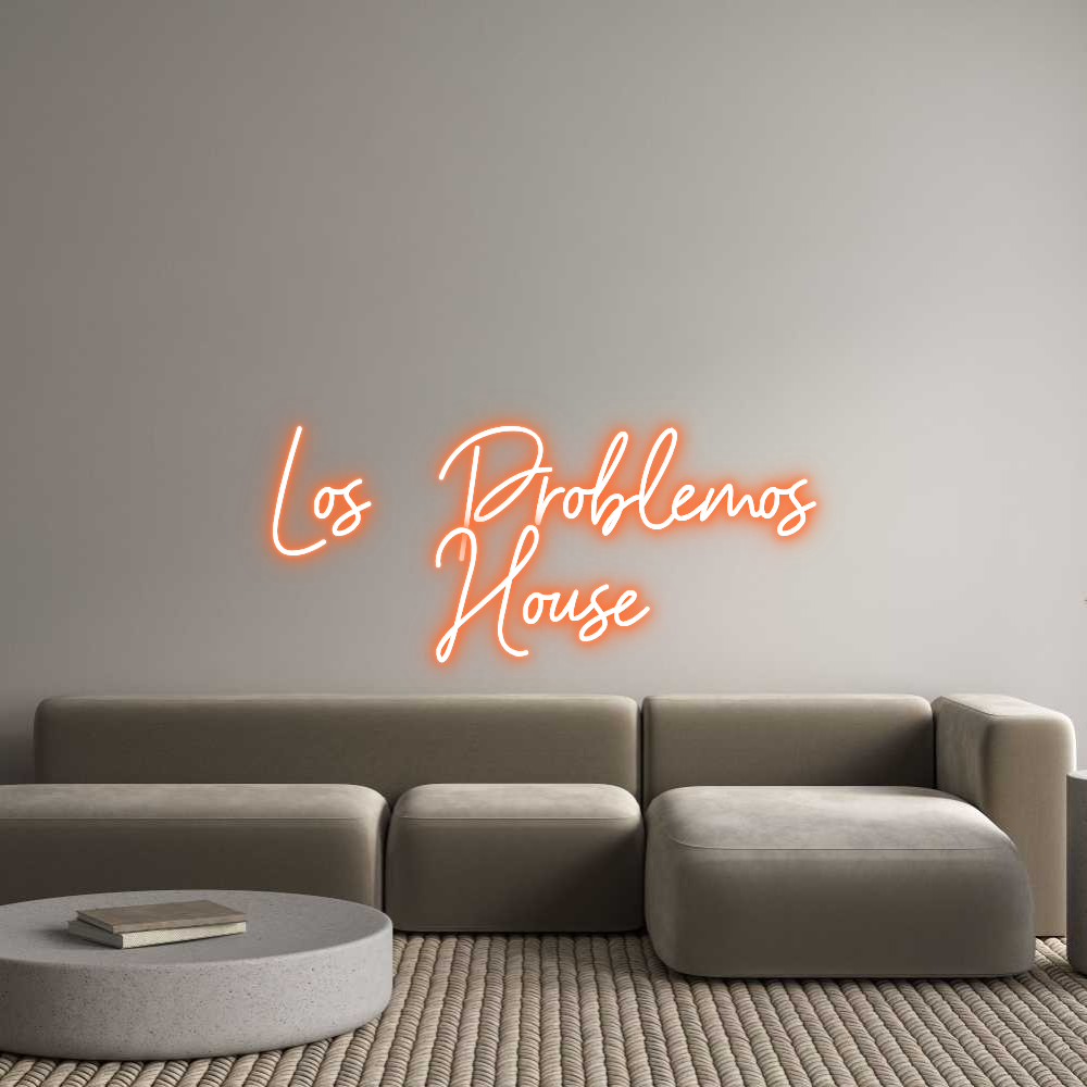 Custom Neon Sign Online Editor Los Problemos...
