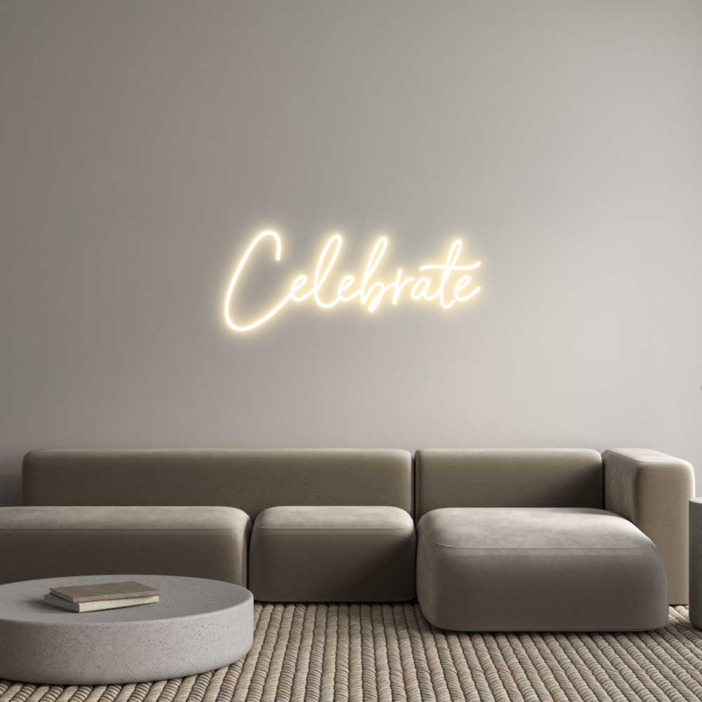 Custom Neon Sign Online Editor Celebrate