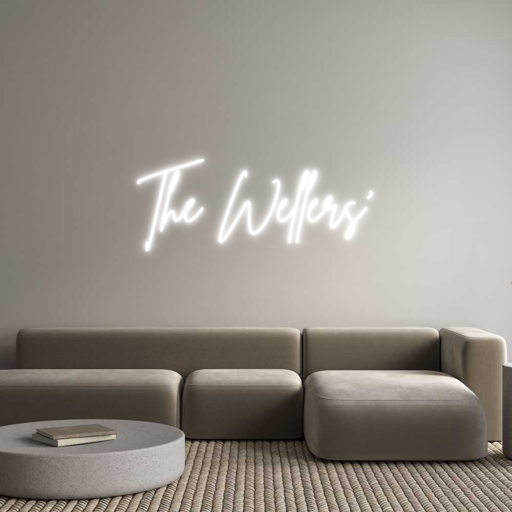 Custom Neon Sign Online Editor The Wellers’
