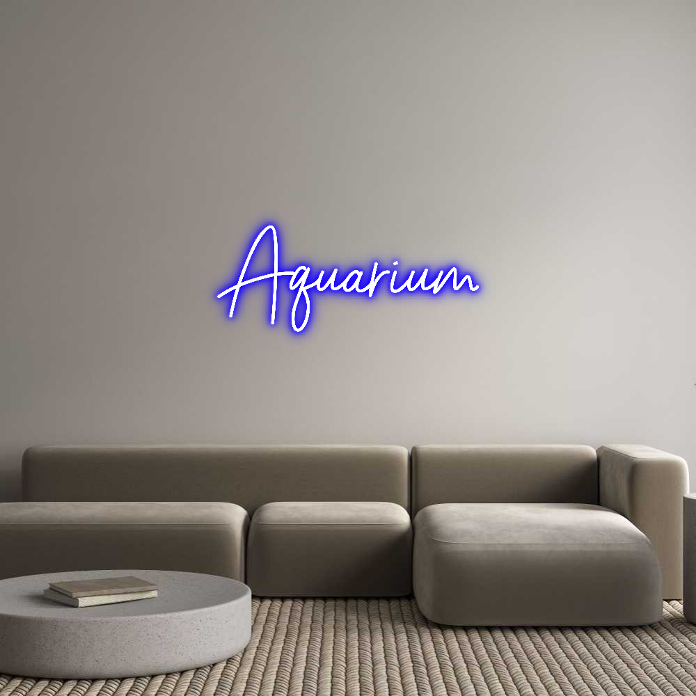 Custom Neon Sign Online Editor Aquarium