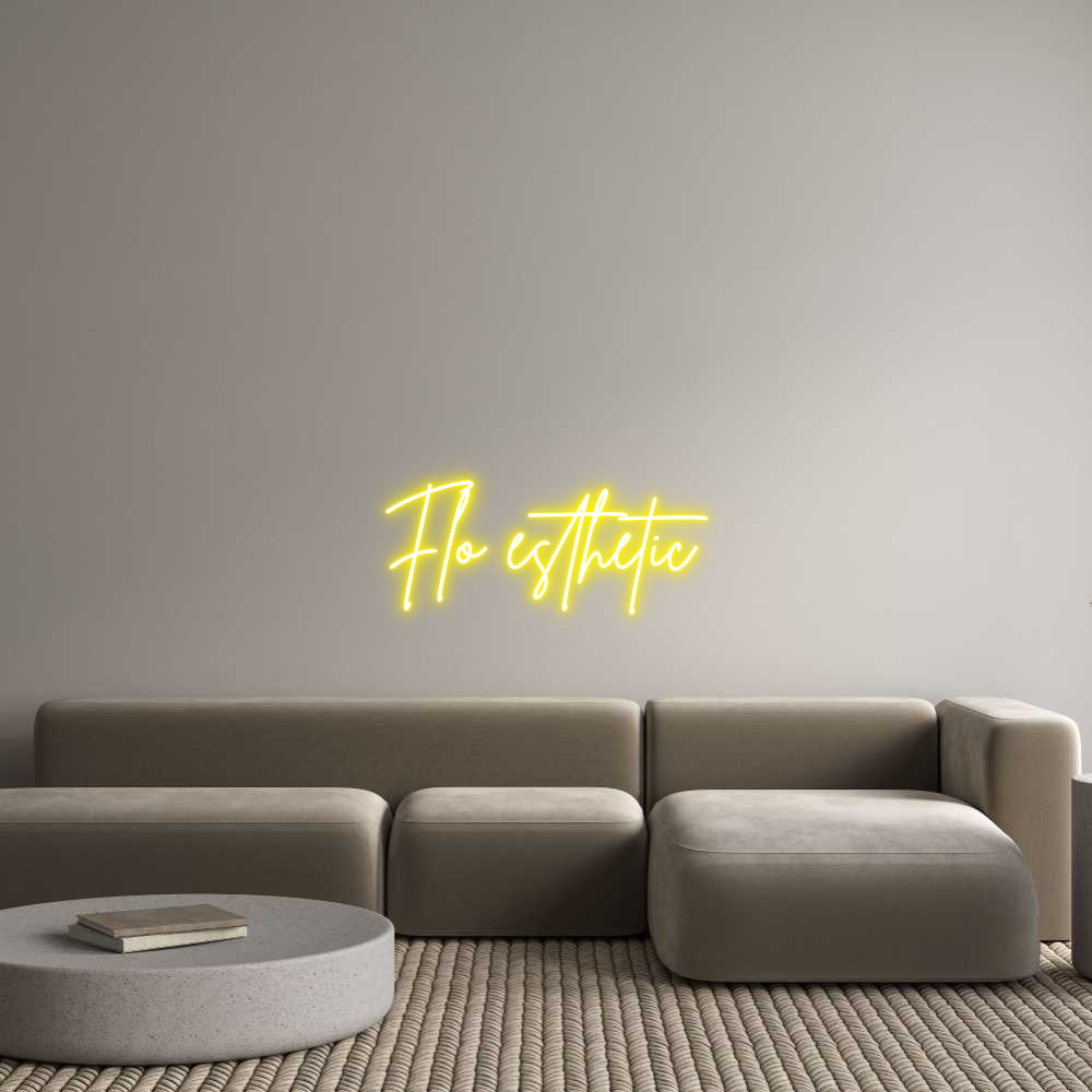 Custom Neon Sign Online Editor Flo esthétic