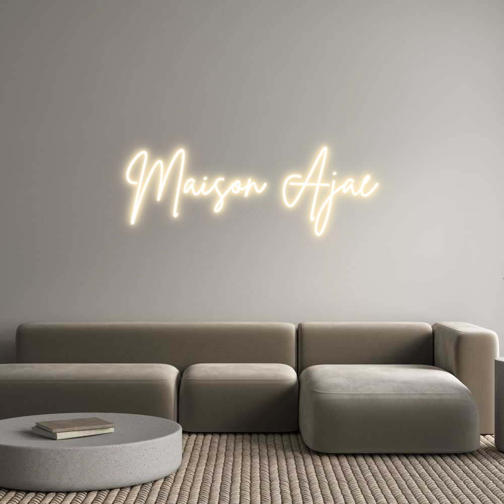 Custom Neon Sign Online Editor Maison Ajae