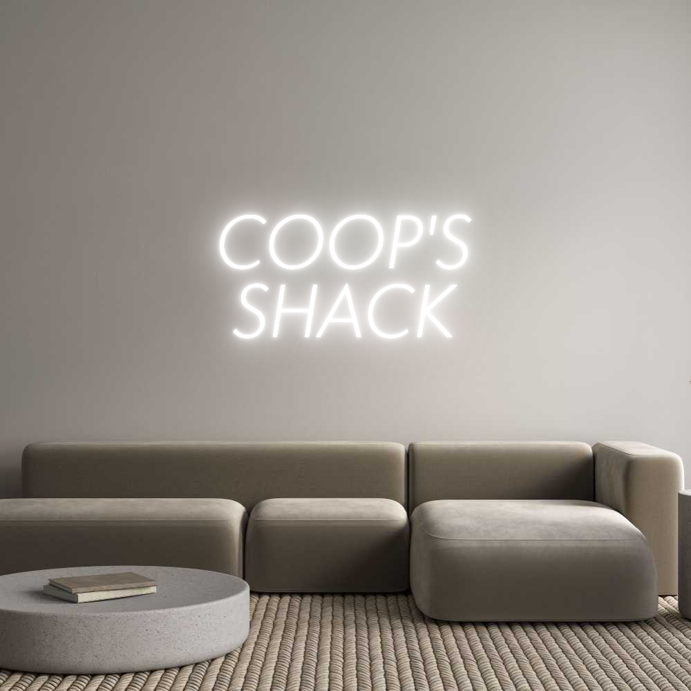 Custom Neon Sign Online Editor COOP'S
SHACK
