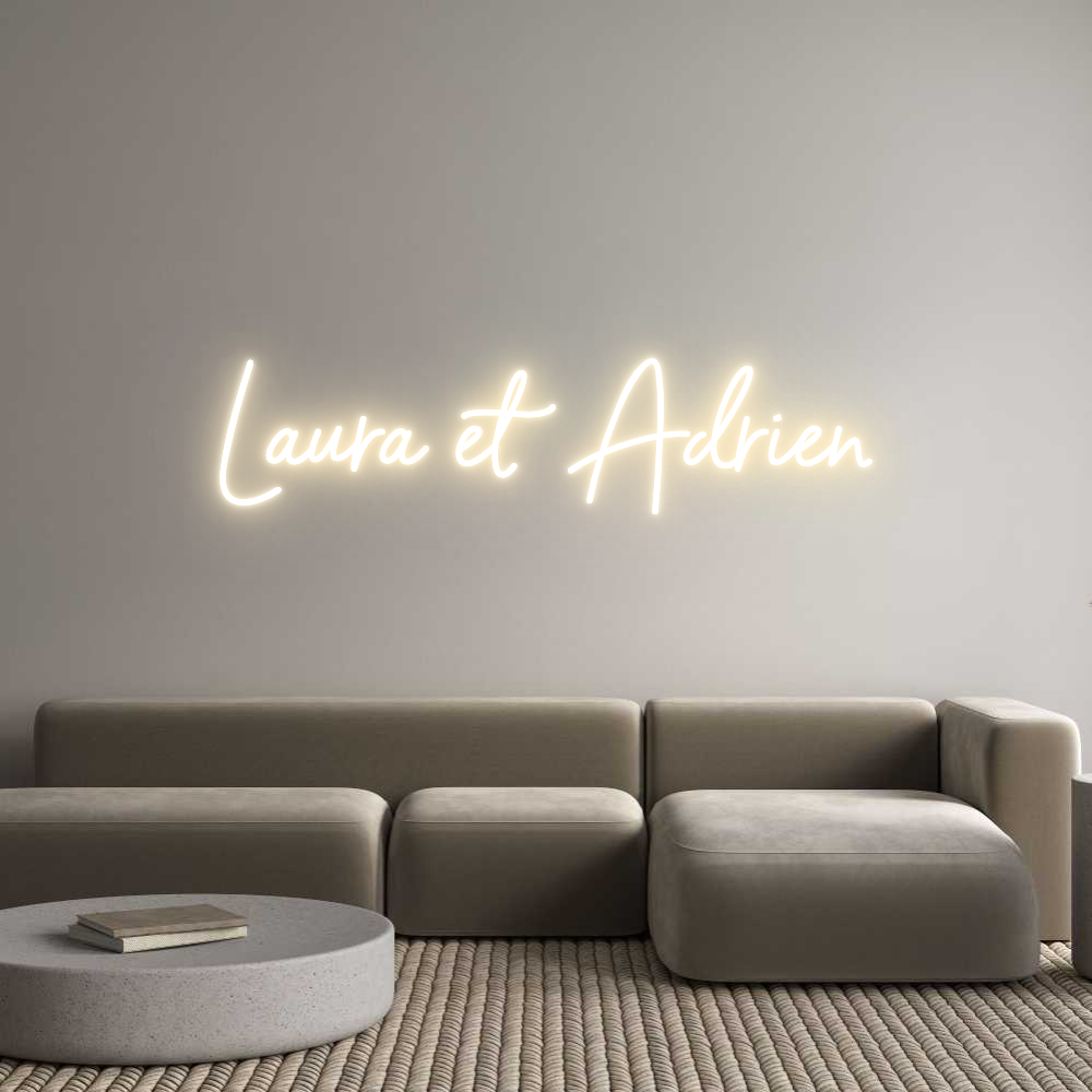 Custom Neon Sign Online Editor Laura et Adrien