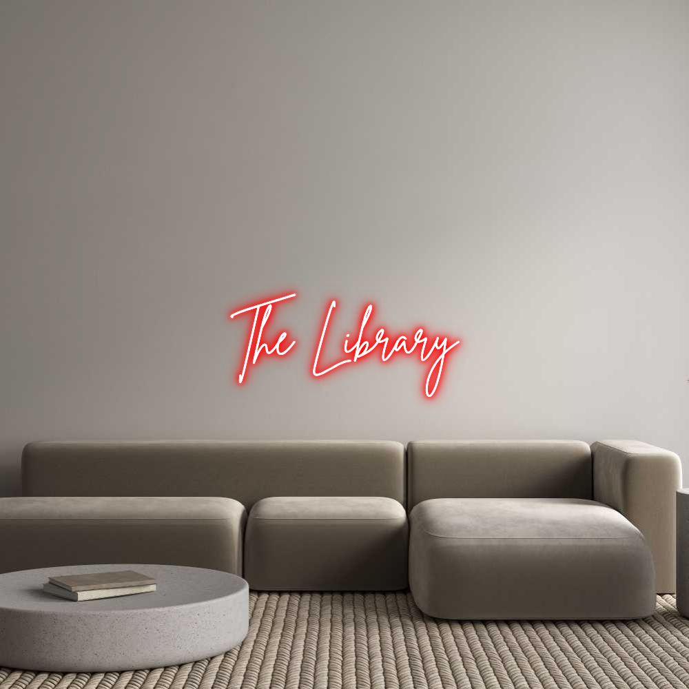 Custom Neon Sign Online Editor The Library