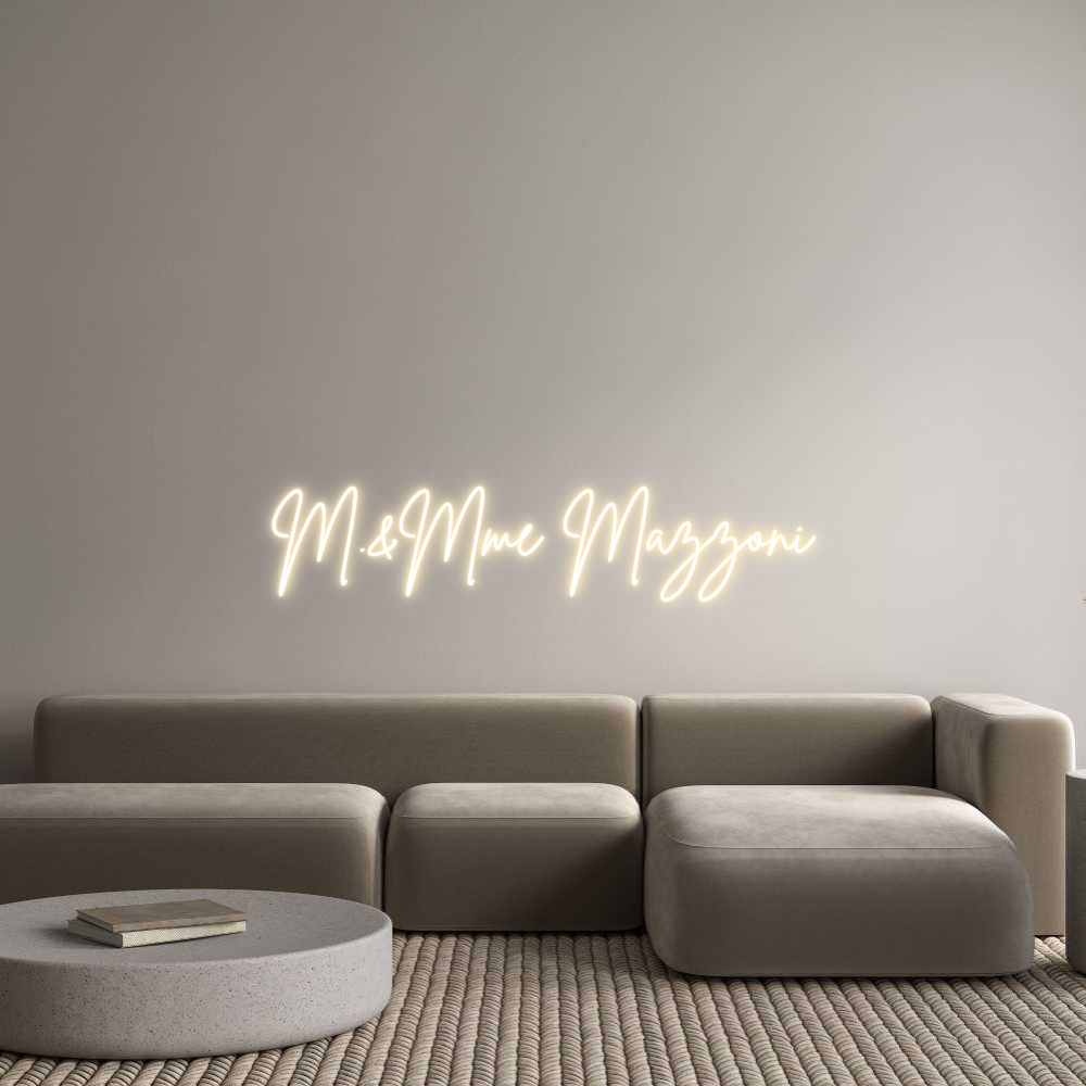 Custom Neon Sign Online Editor M.&Mme Mazzoni
