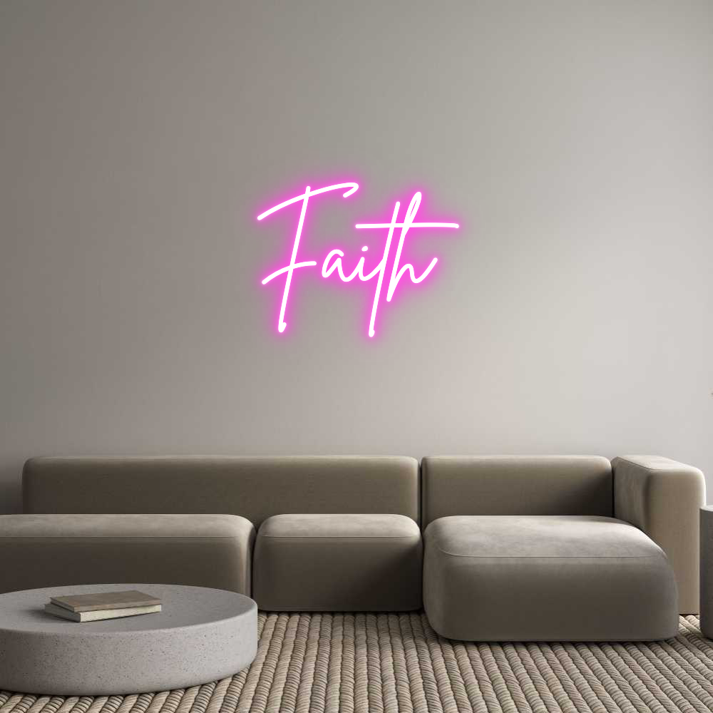 Custom Neon Sign Online Editor Faith