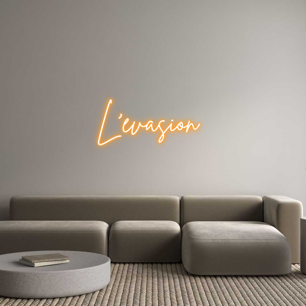 Custom Neon Sign Online Editor L’évasion