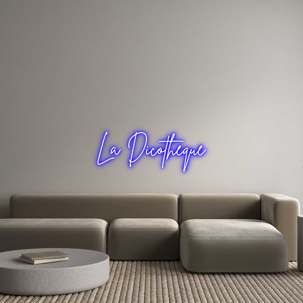 Custom Neon Sign Online Editor La Dicothèque