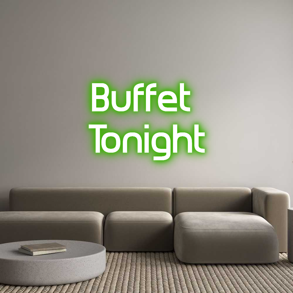 Custom Neon Sign Online Editor Buffet
Toni...