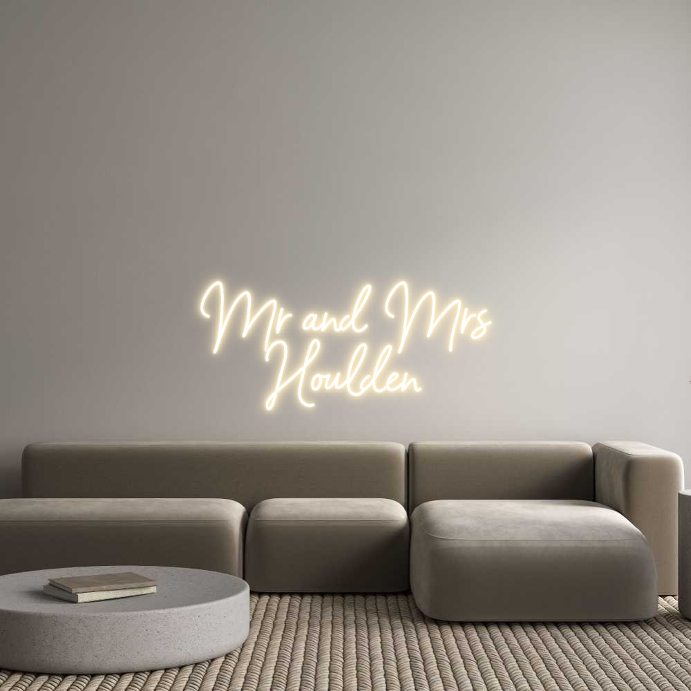 Custom Neon Sign Online Editor Mr and Mrs
H...