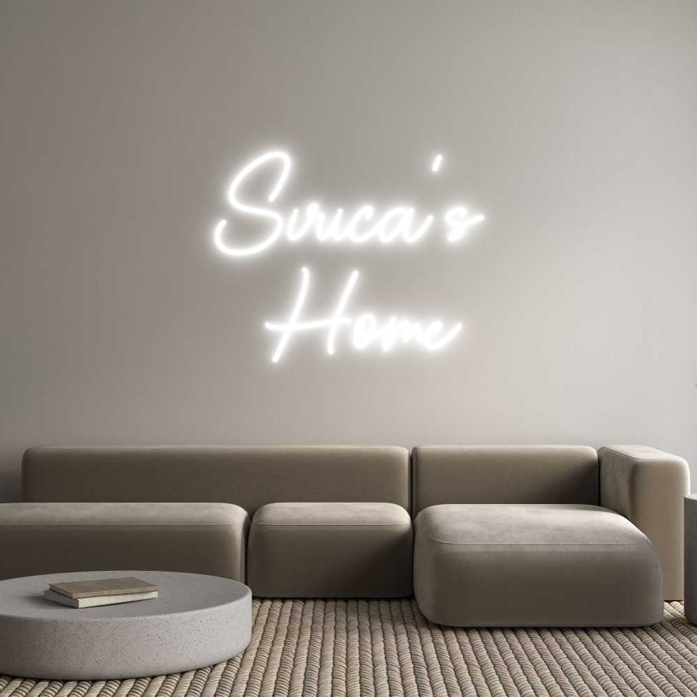 Custom Neon Sign Online Editor Sirica's 
Home