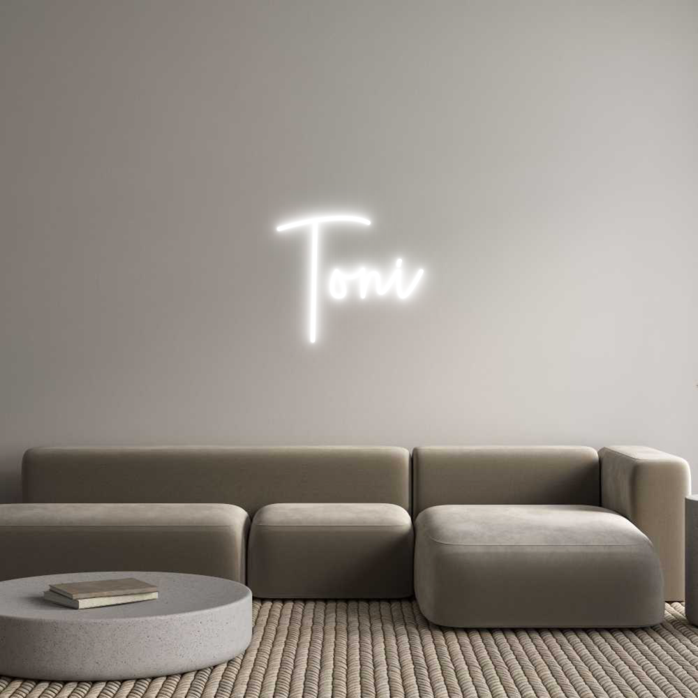 Custom Neon Sign Online Editor Toni