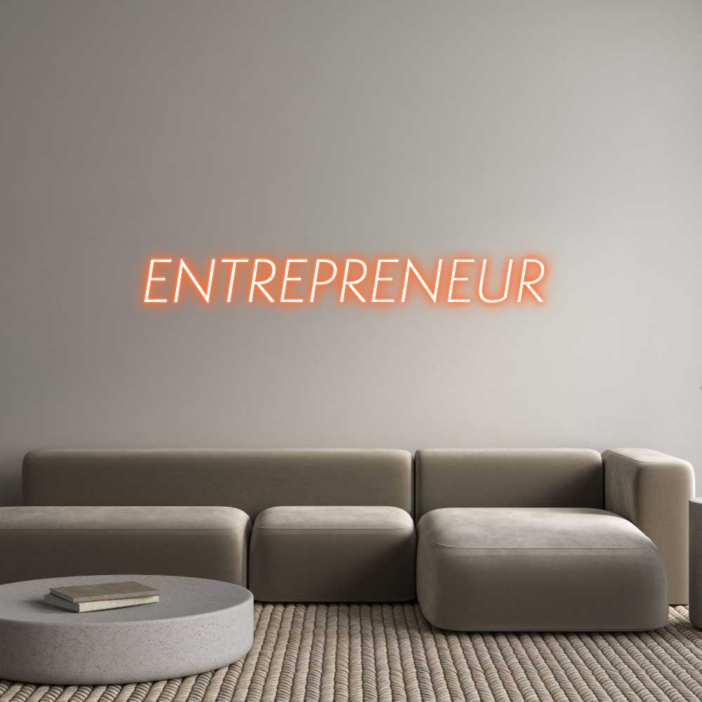 Custom Neon Sign Online Editor ENTREPRENEUR