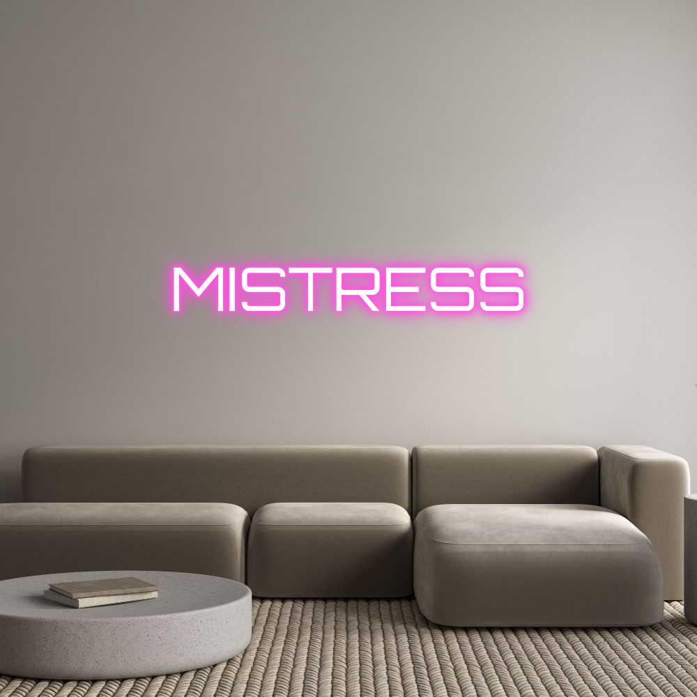 Custom Neon Sign Online Editor MISTRESS