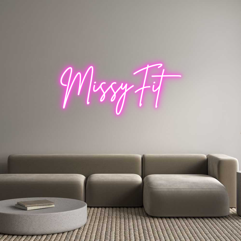 Custom Neon Sign Online Editor MissyFit