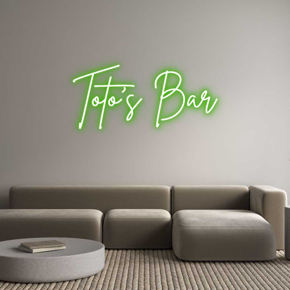 Custom Neon Sign Online Editor Toto's Bar
