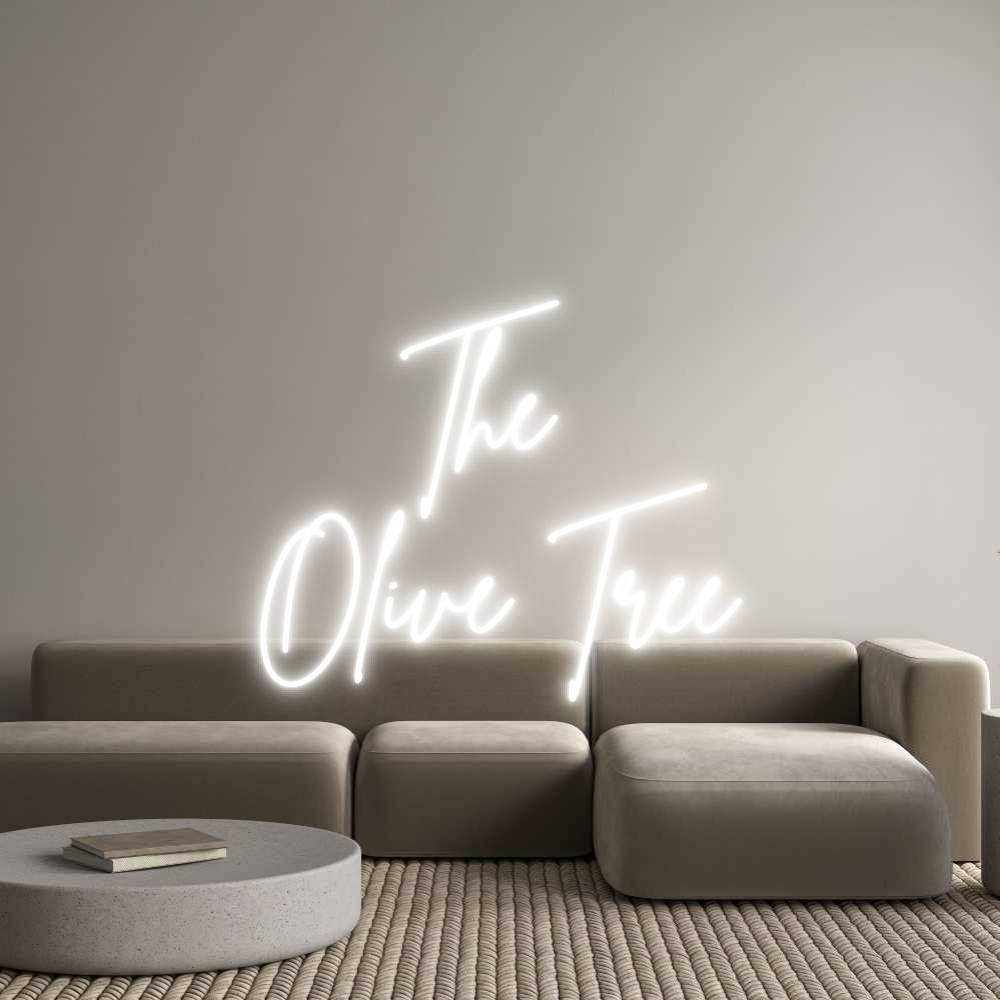 Custom Neon Sign Online Editor The 
Olive T...