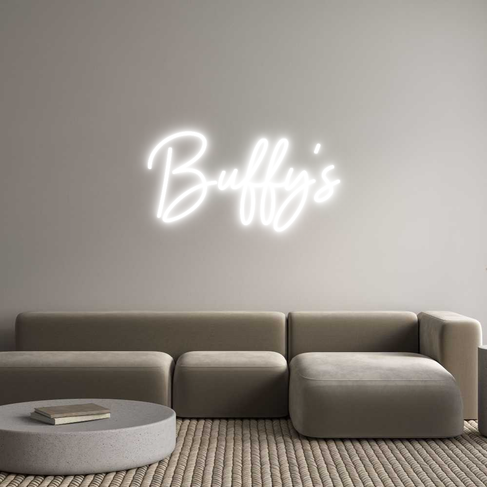 Custom Neon Sign Online Editor Buffy's