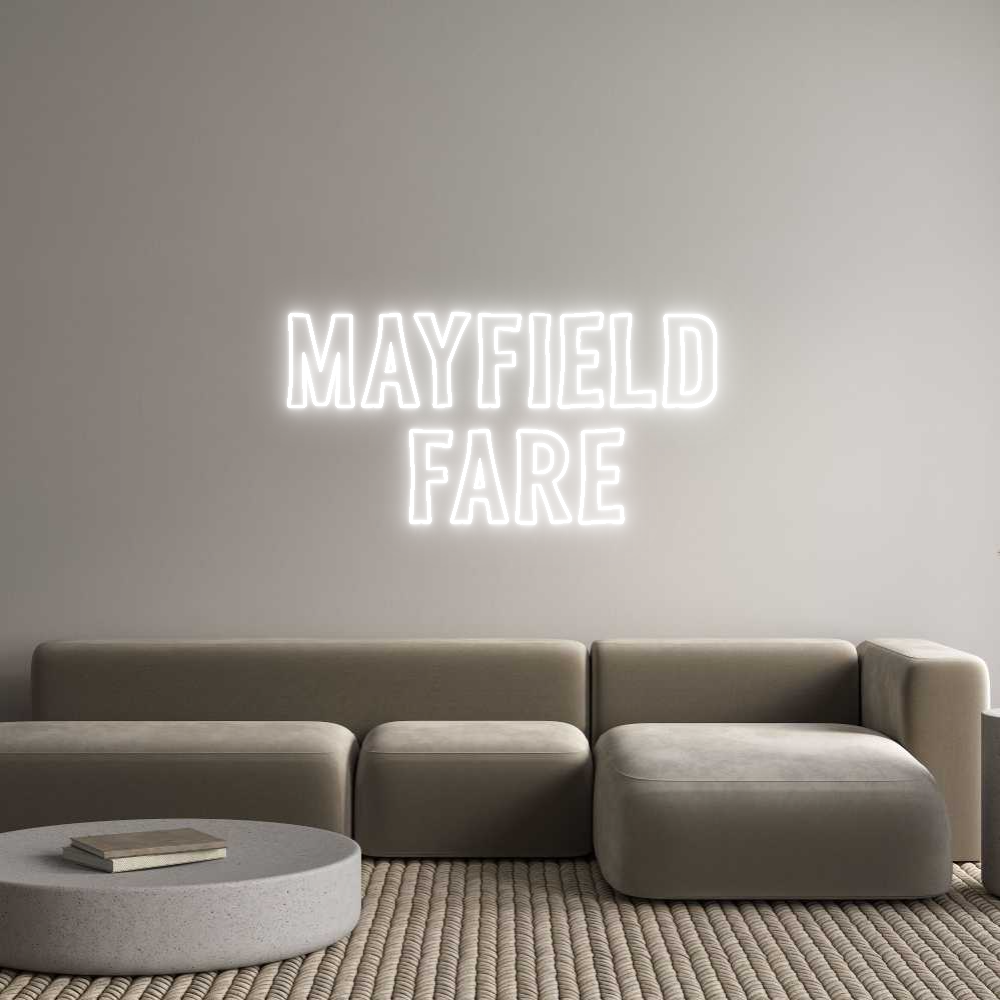 Custom Neon Sign Online Editor MAYFIELD
...