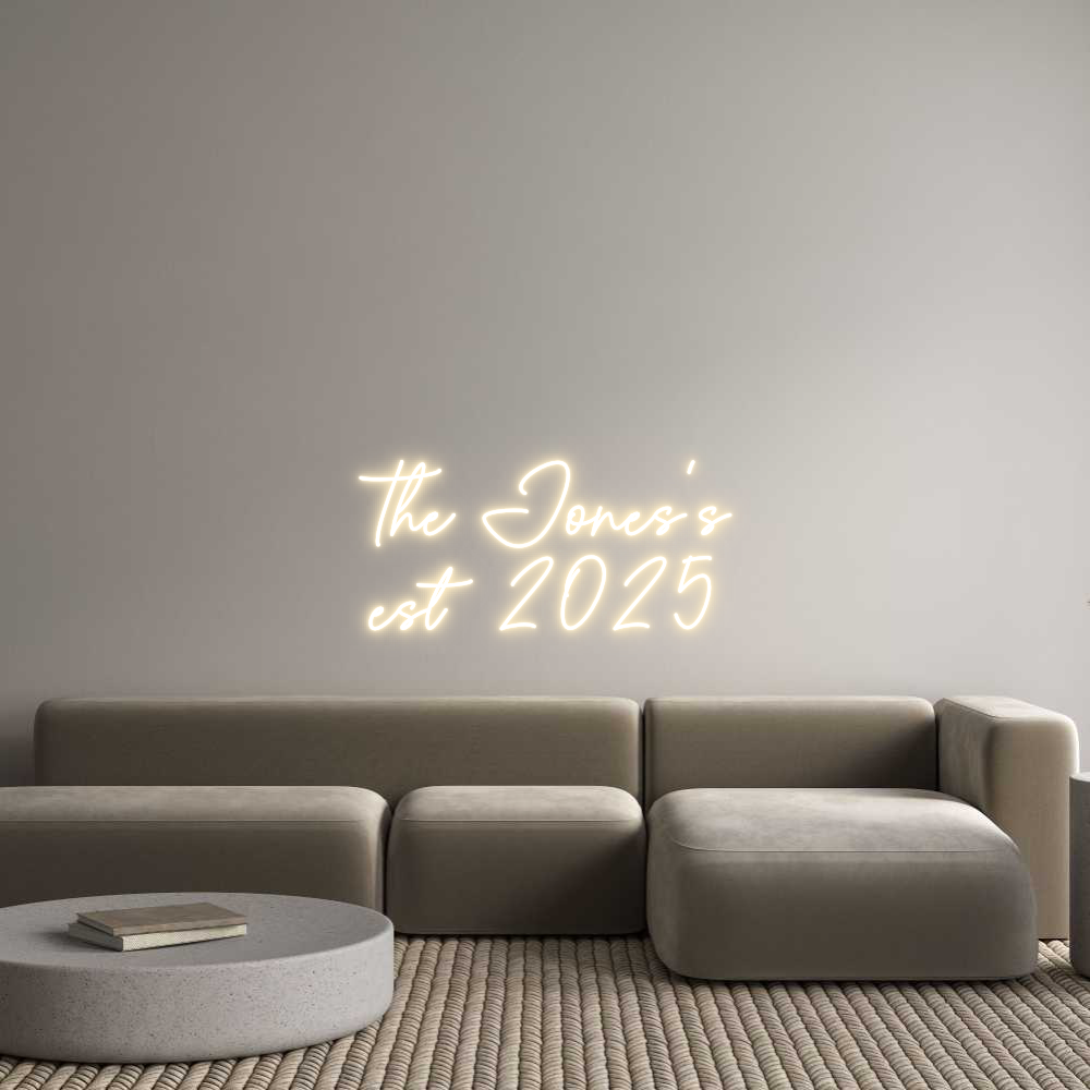 Custom Neon Sign Online Editor The Jones’s
...