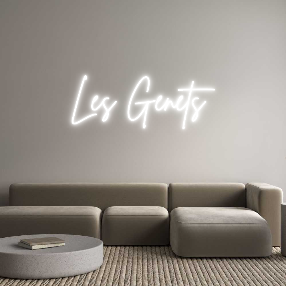 Custom Neon Sign Online Editor Les Genets