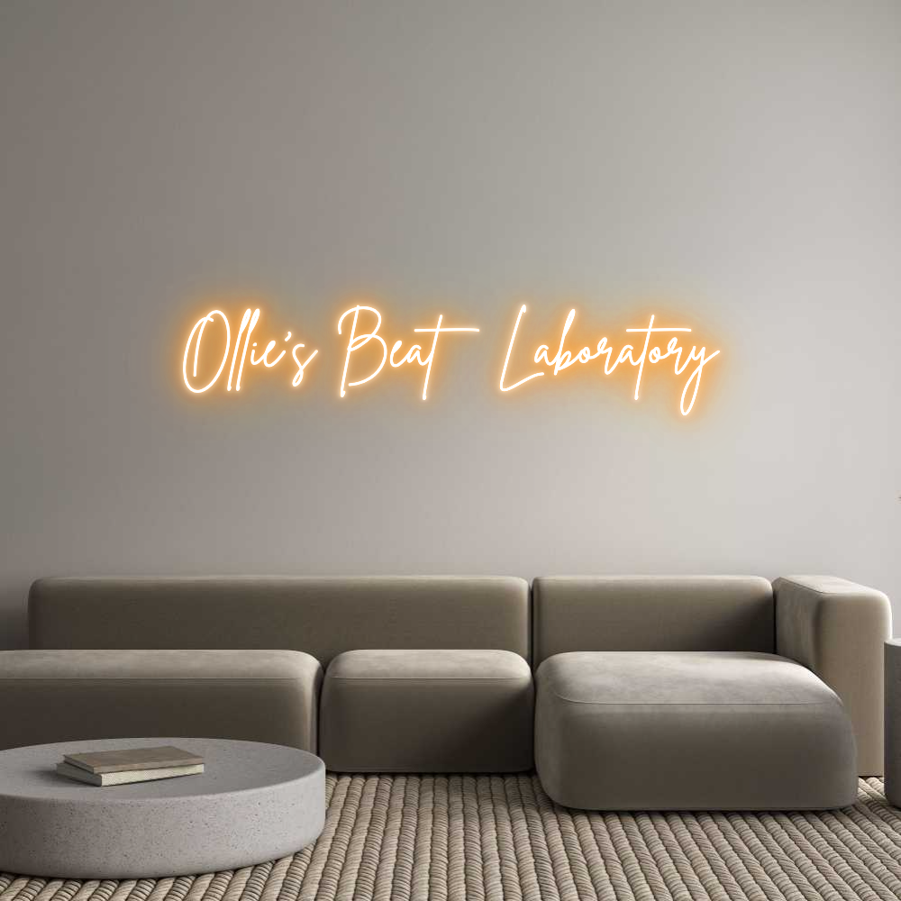 Custom Neon Sign Online Editor Ollie's Beat ...
