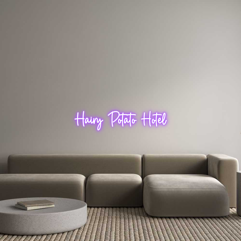 Custom Neon Sign Online Editor Hairy Potato ...